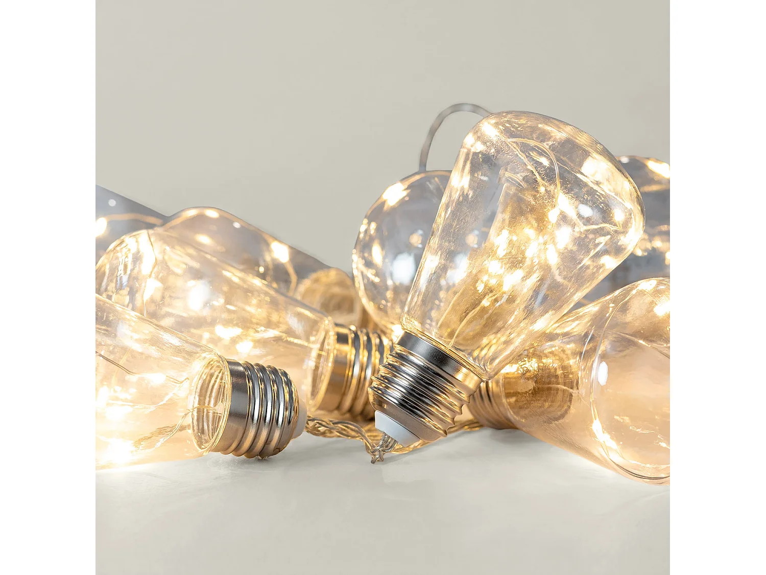 Guirlande d'Ampoules LED Edison 2m 3000K Blanc chaud