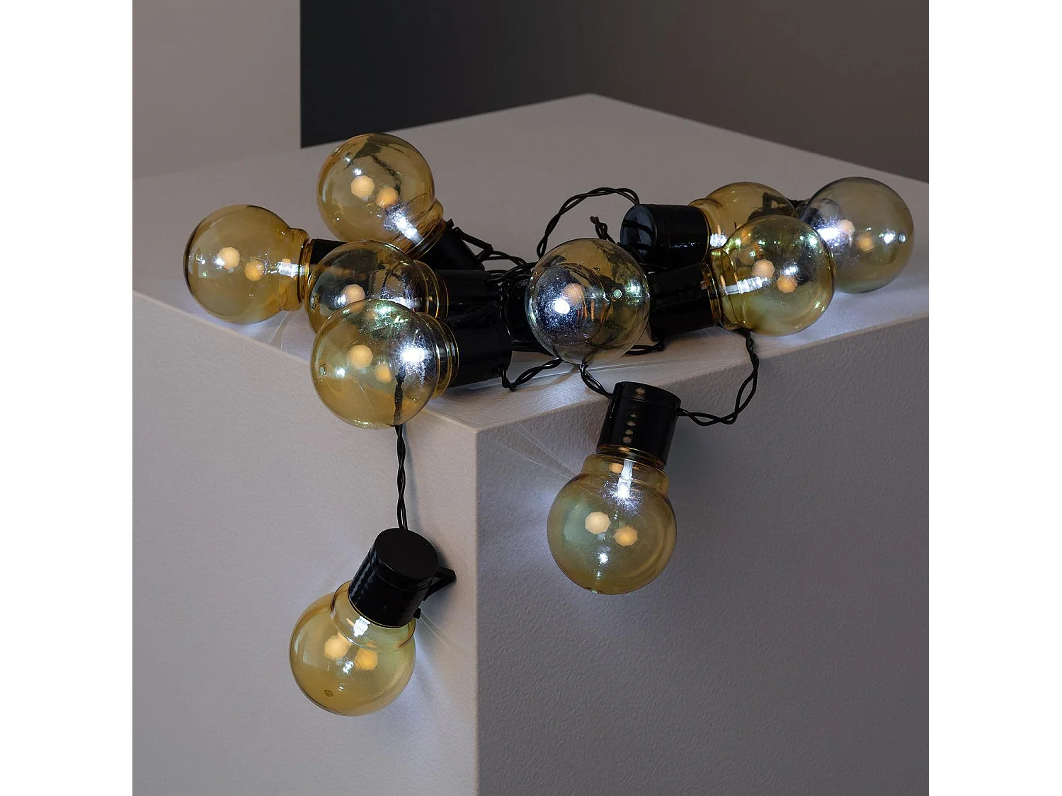 Guirlande d’Ampoules LED Solaire Nikola 2m 6000K Blanc froid