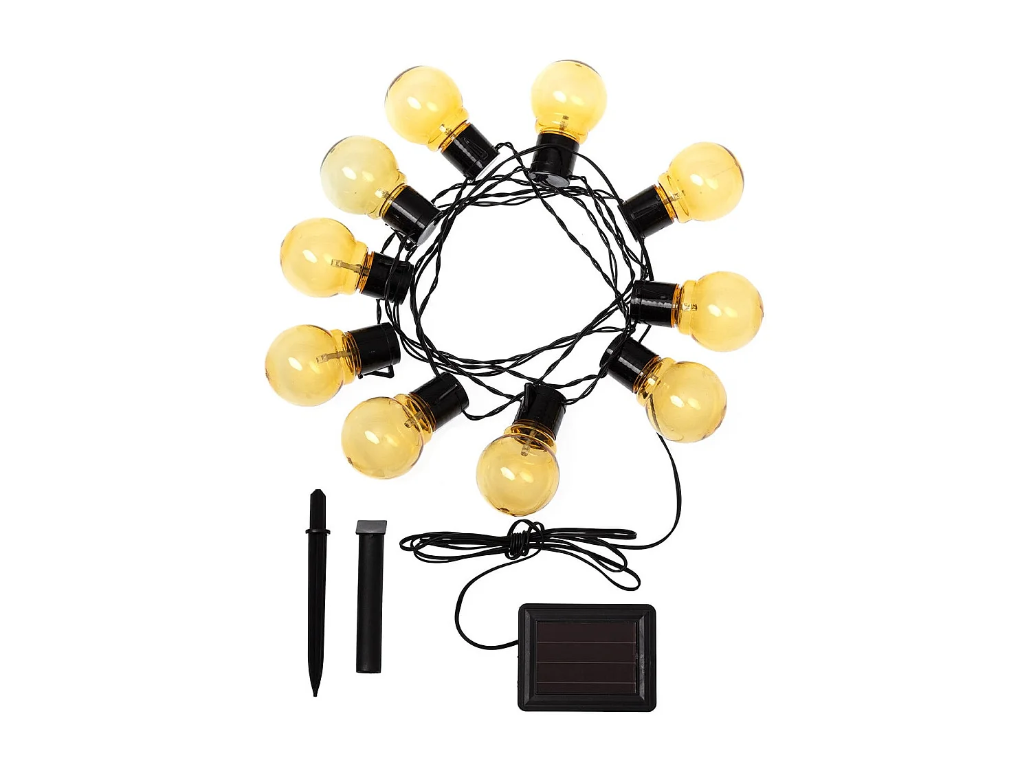 Guirnalda de Bombillas LED Solar Nikola 2m 6000K Blanco Frío