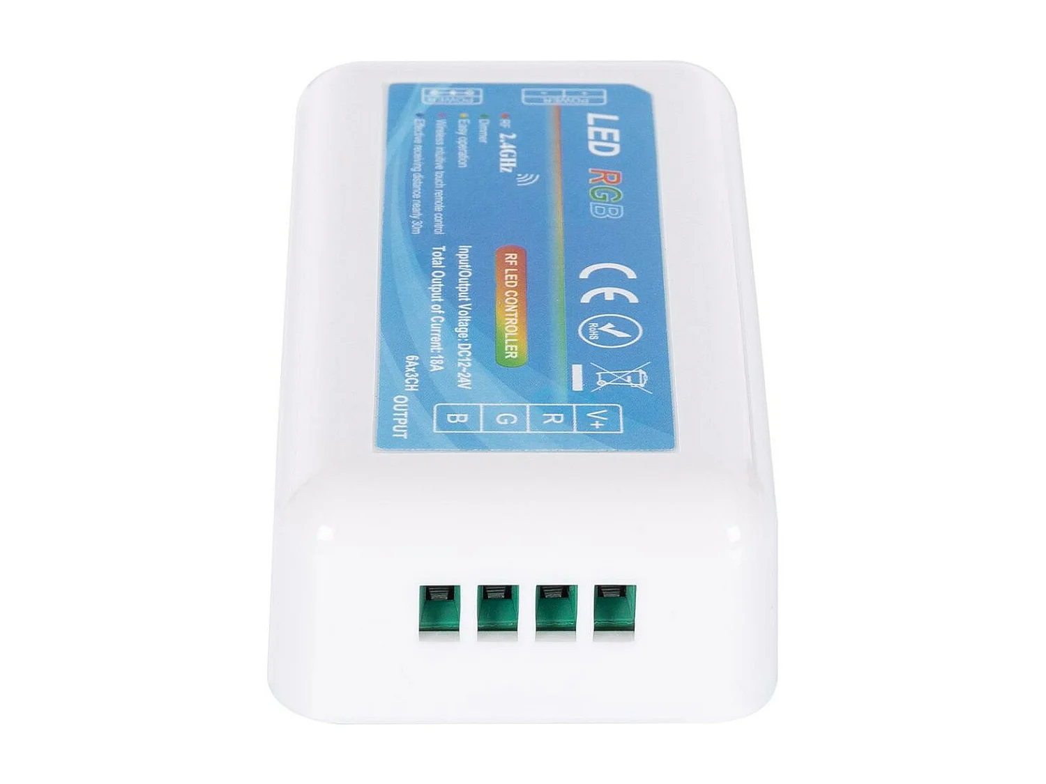 Contrôleur RGB 12/24V DC avec Télécommande RF 4 Zones RGB