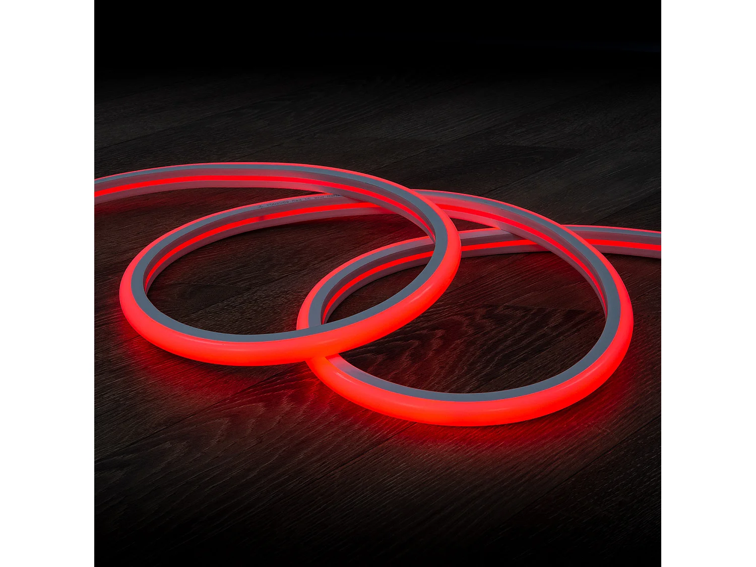 Striscia LED Neon Regolabile 220V Rosso Semicircolare 180 7.5W/m IP67 Taglio 100cm 4 m
