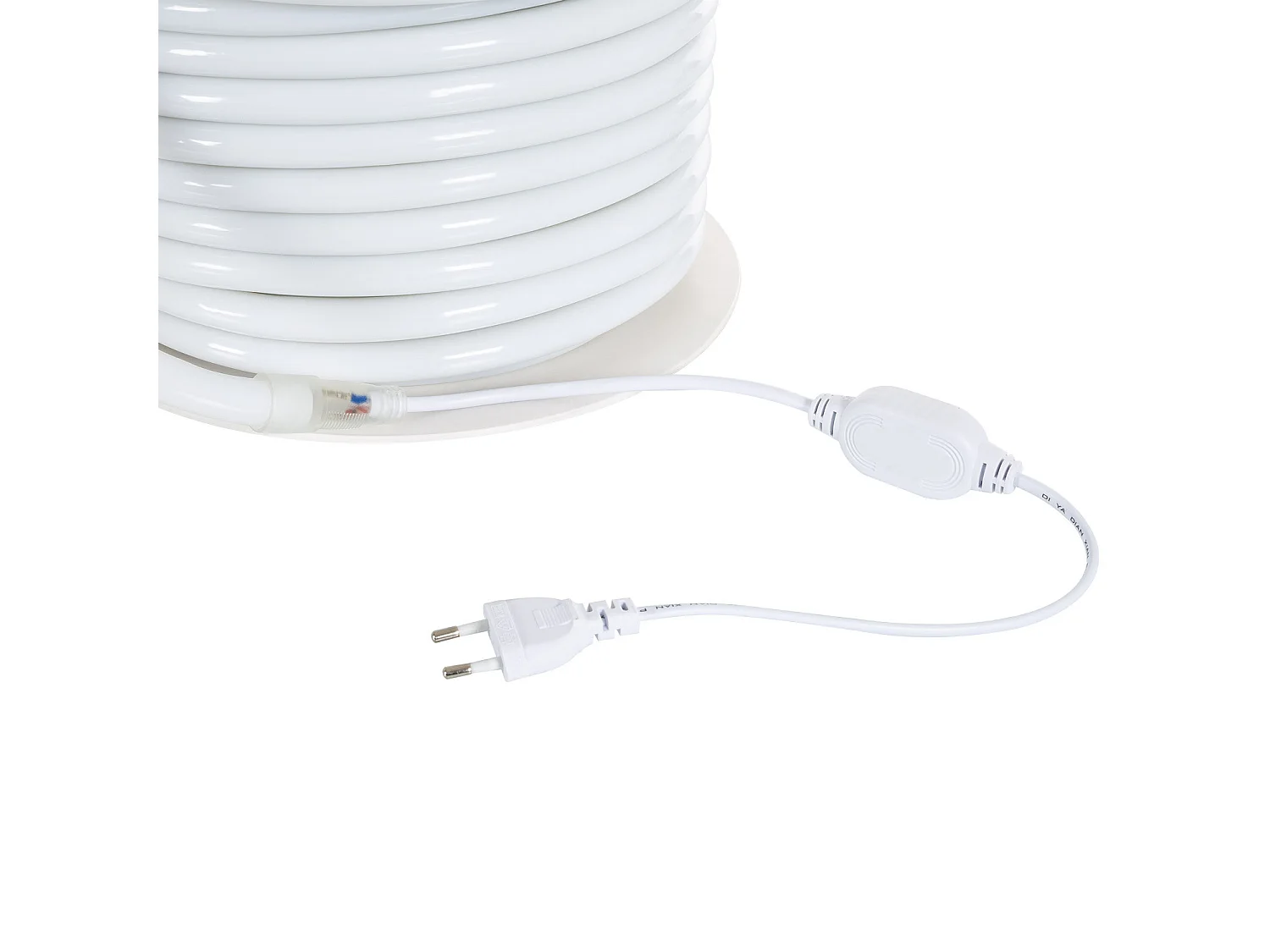 Bobina 50m Striscia LED Neon Regolabile 220V Arancione Circolare 360 9W/m IP67 Taglio 100cm Arancione