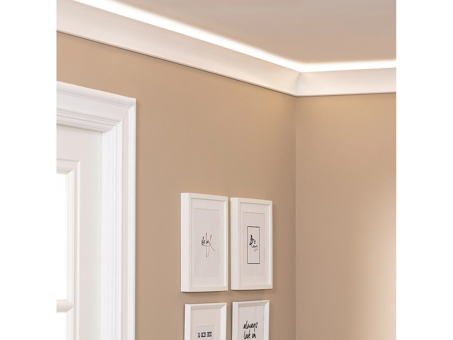 Modanatura per Striscia LED 2m Flame Bianco