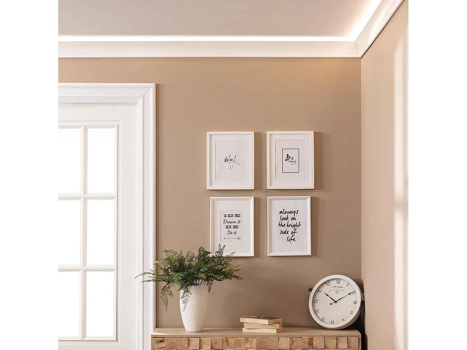 Modanatura per Striscia LED 2m Flame Bianco