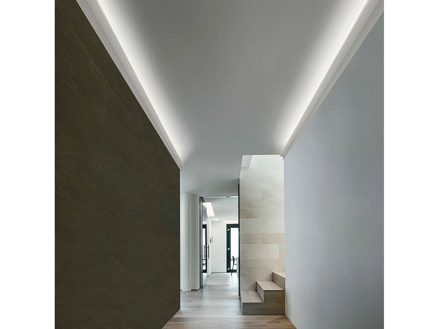 Modanatura per Striscia LED 2m Flame Bianco
