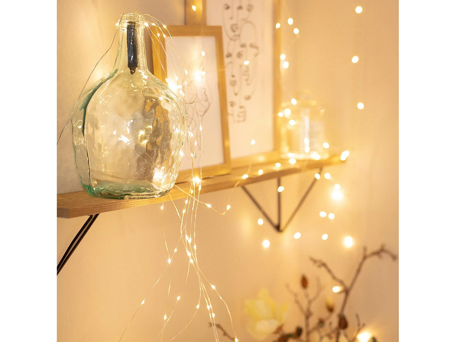 Guirlande LED Fil de Fer Jelendi 2m 3000K Blanc chaud