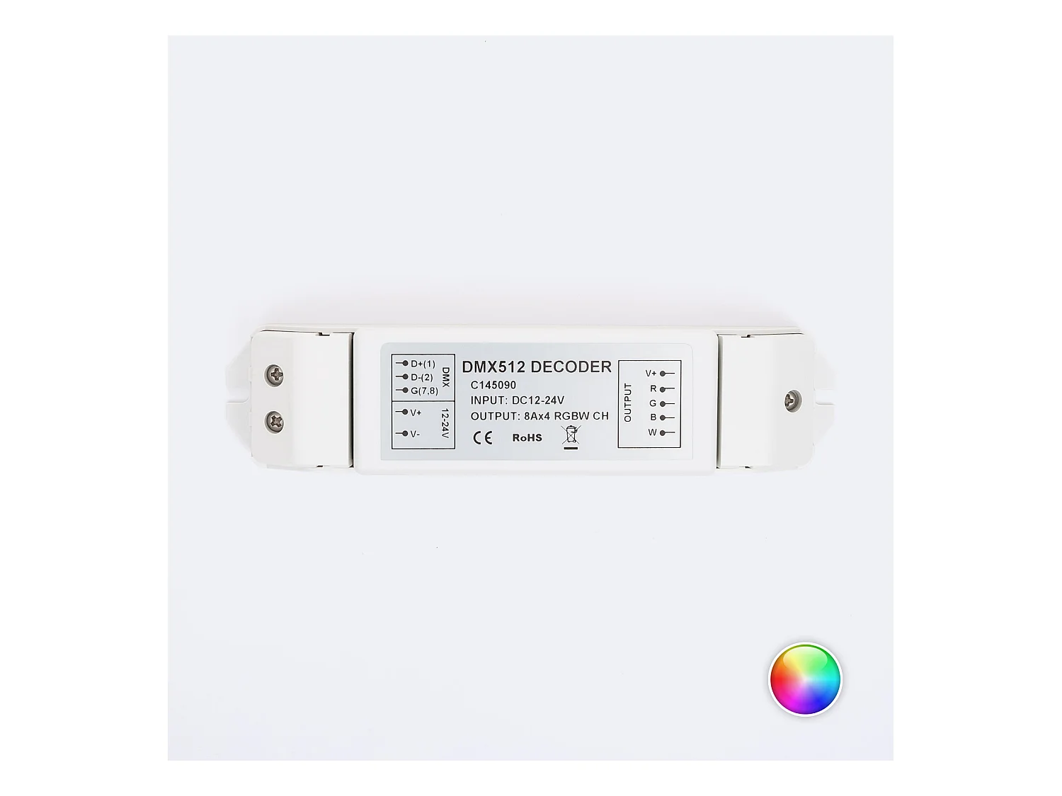 Controller RGBW DMX512 Decoder 4 Canali RGBW
