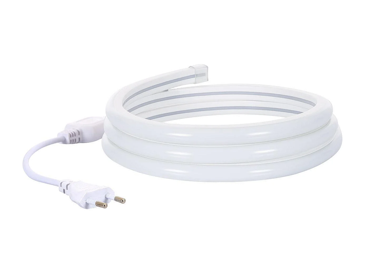 TechBrey Tira Neón LED 7.5 W/m Regulable 220V AC 120 LED/m Semicircular 180º Azul IP67 a Medida Corte cada 100 cm