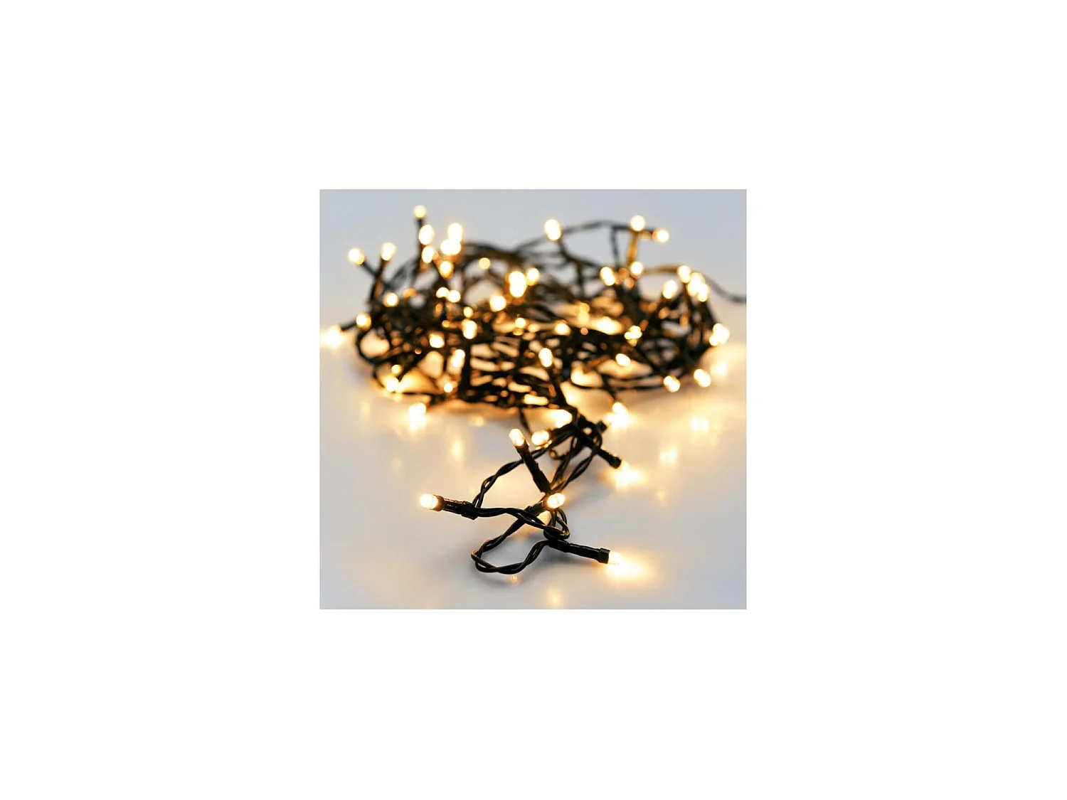 Guirlande LED Extérieur Câble Noir Blanc Chaud 9m  2700K Blanc chaud