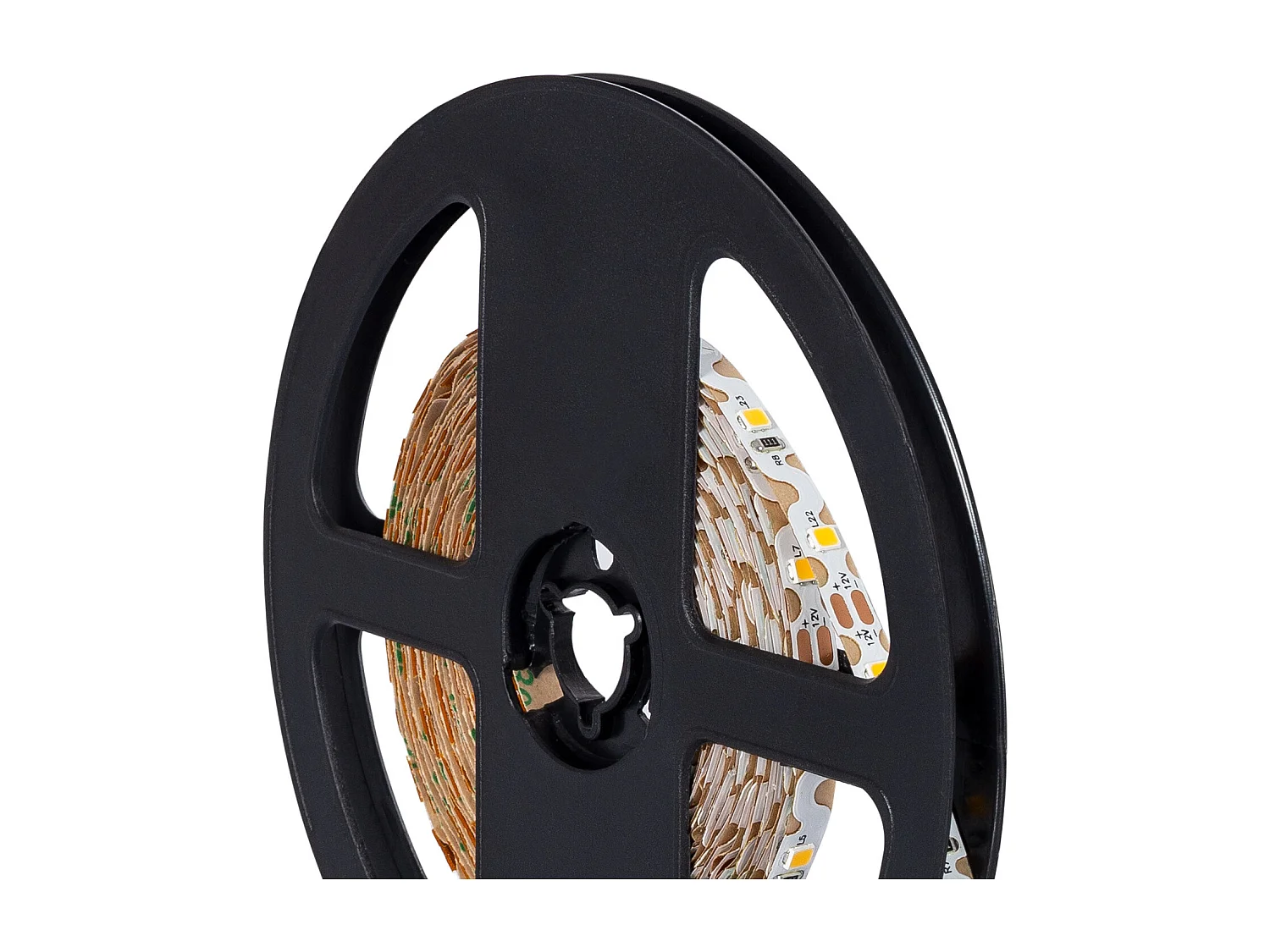 Ruban LED 12V SMD ZIG ZAG 60 LED/m 5m 7W/m 700lm/m Largeur 6mm Coupe 5cm IP20 4000K Blanc neutre