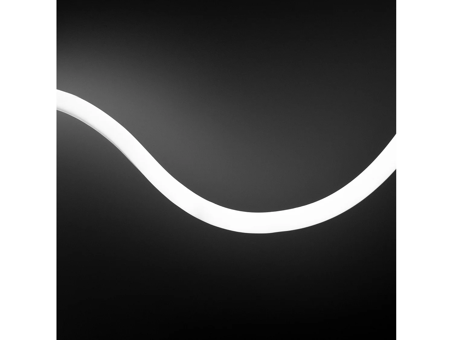 Bobina 50m Striscia LED Neon Regolabile 220V Bianco Freddo Circolare 360 9W/m IP67 Taglio 100cm Bianco Freddo