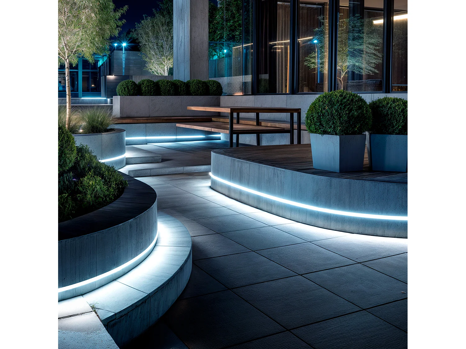 Tira LED Neón Regulable 220V BOBINA 50m Blanco Frío Circular 360 9W/m Corte 100cm IP67 Blanco Frío