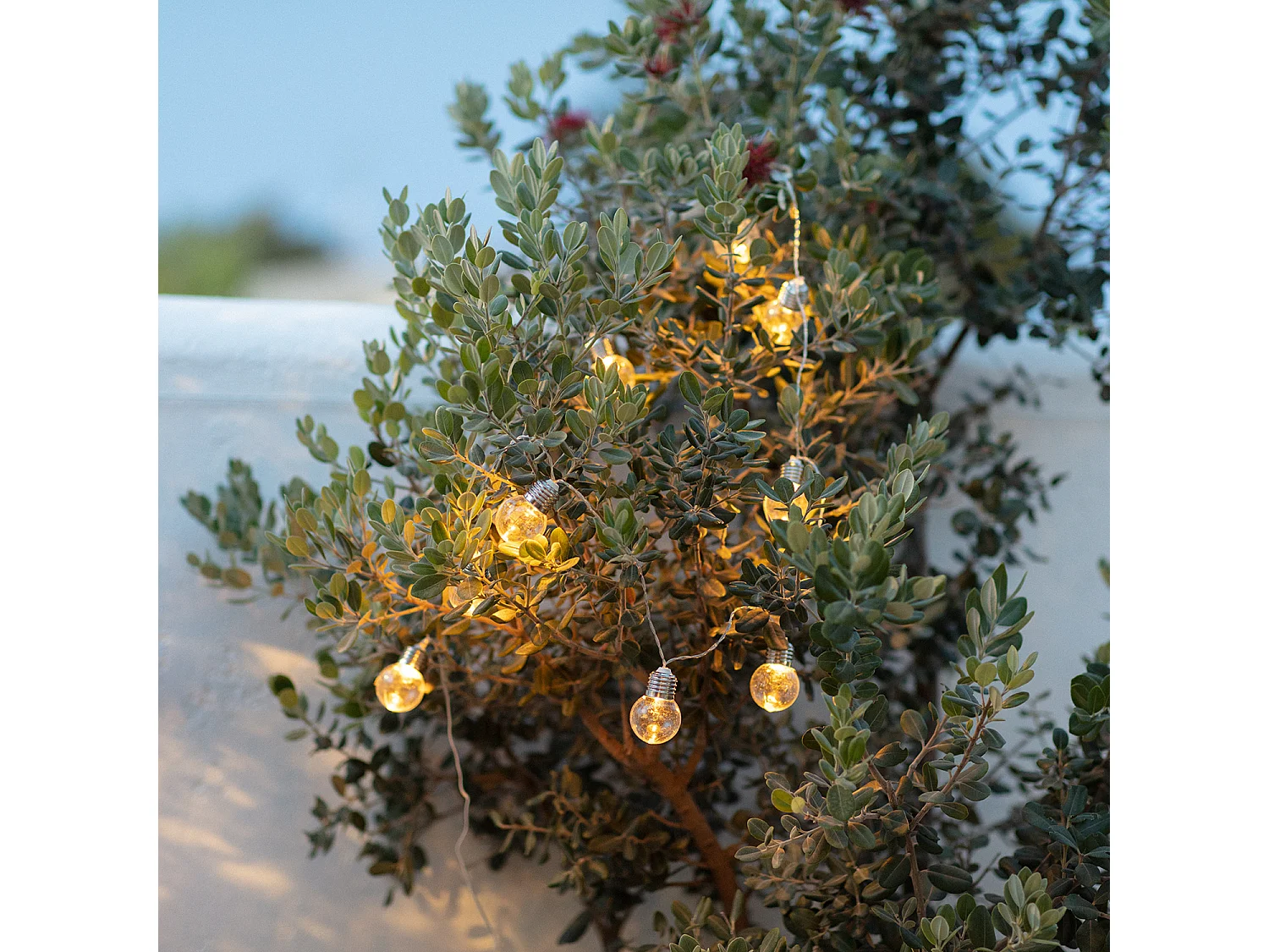 Guirlande d’Ampoules LED Solaire Galilei 2m  3000K Blanc chaud