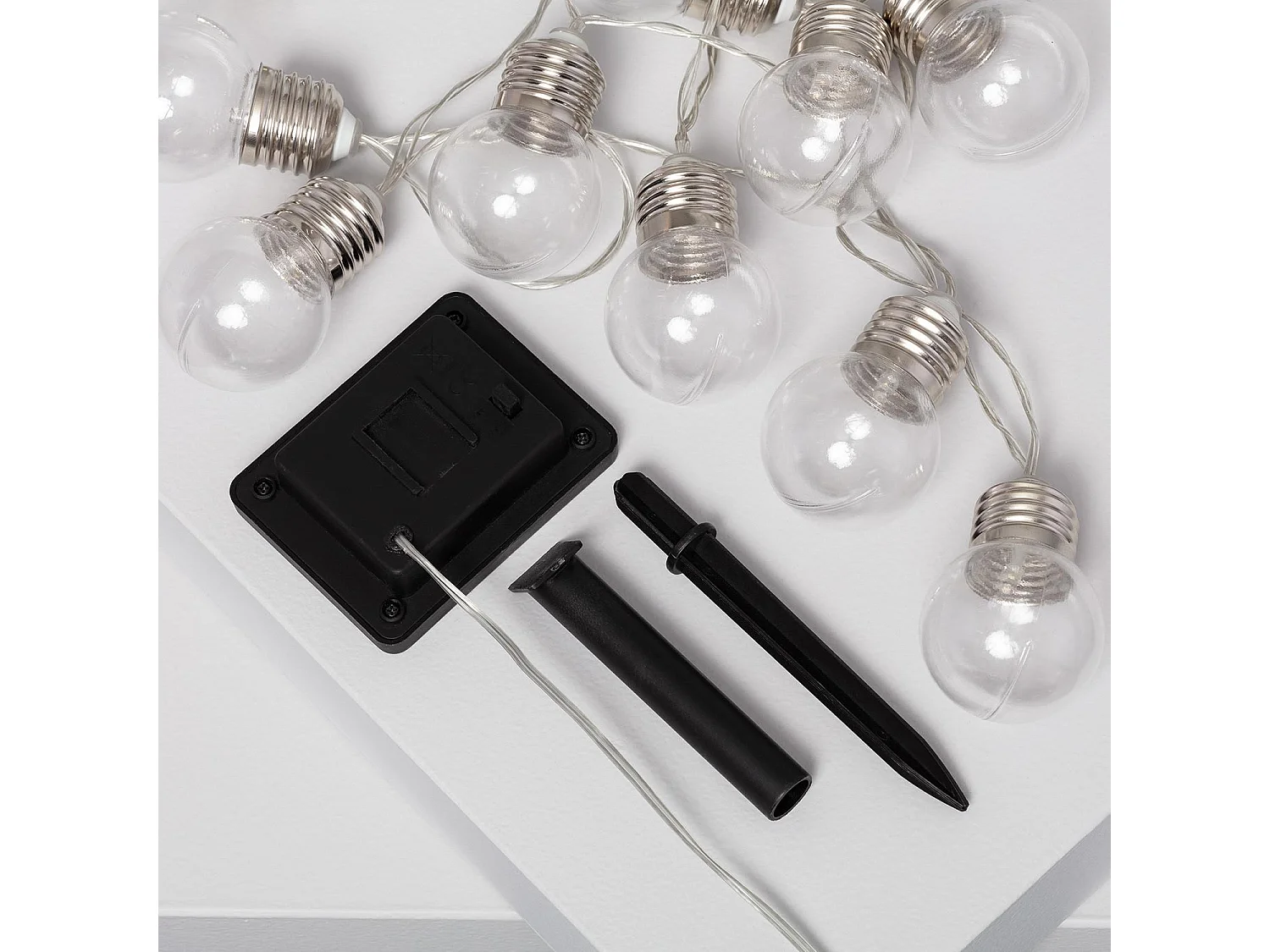 Guirlande d’Ampoules LED Solaire Galilei 2m  3000K Blanc chaud