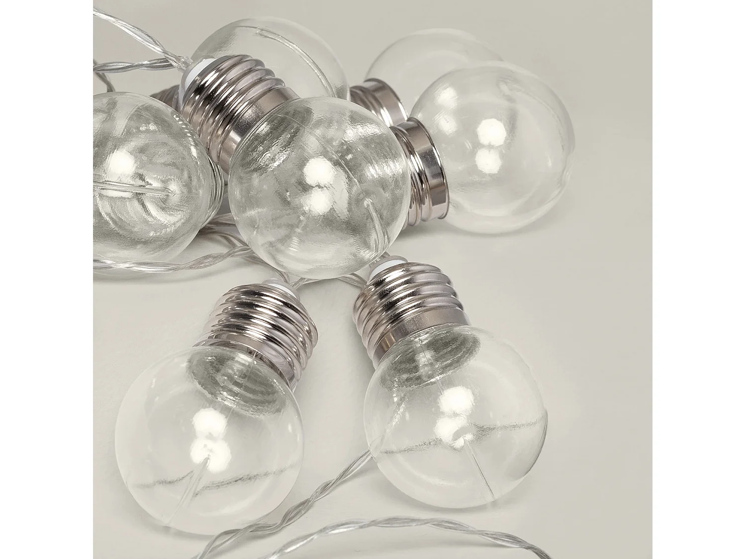Guirlande d’Ampoules LED Solaire Galilei 2m  3000K Blanc chaud