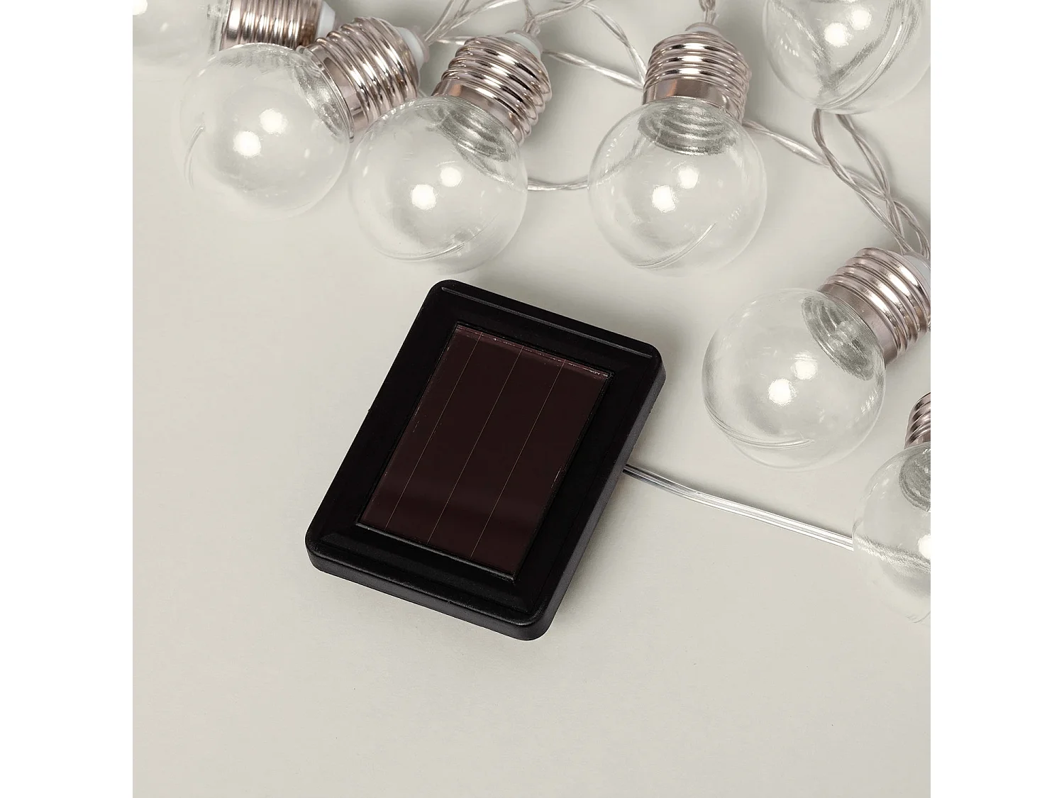 Guirlande d’Ampoules LED Solaire Galilei 2m  3000K Blanc chaud