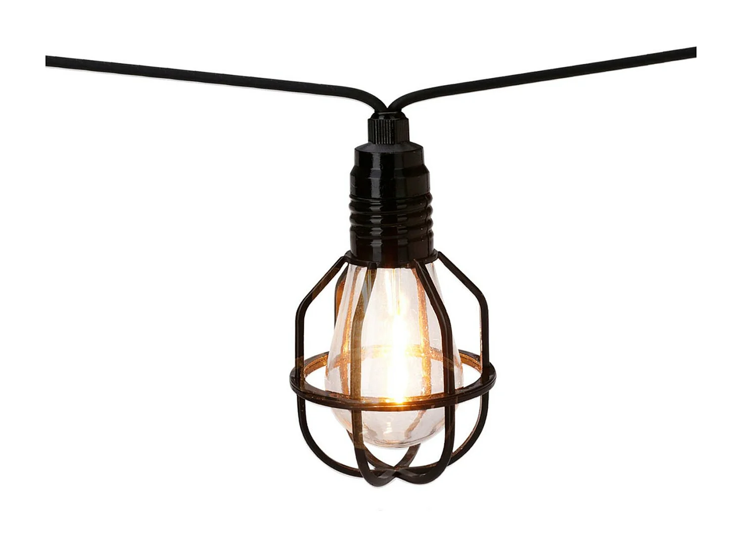 Ghirlanda LED per Esterni da 10 Lampadine Waru 7.5m 2700K Bianco Caldo