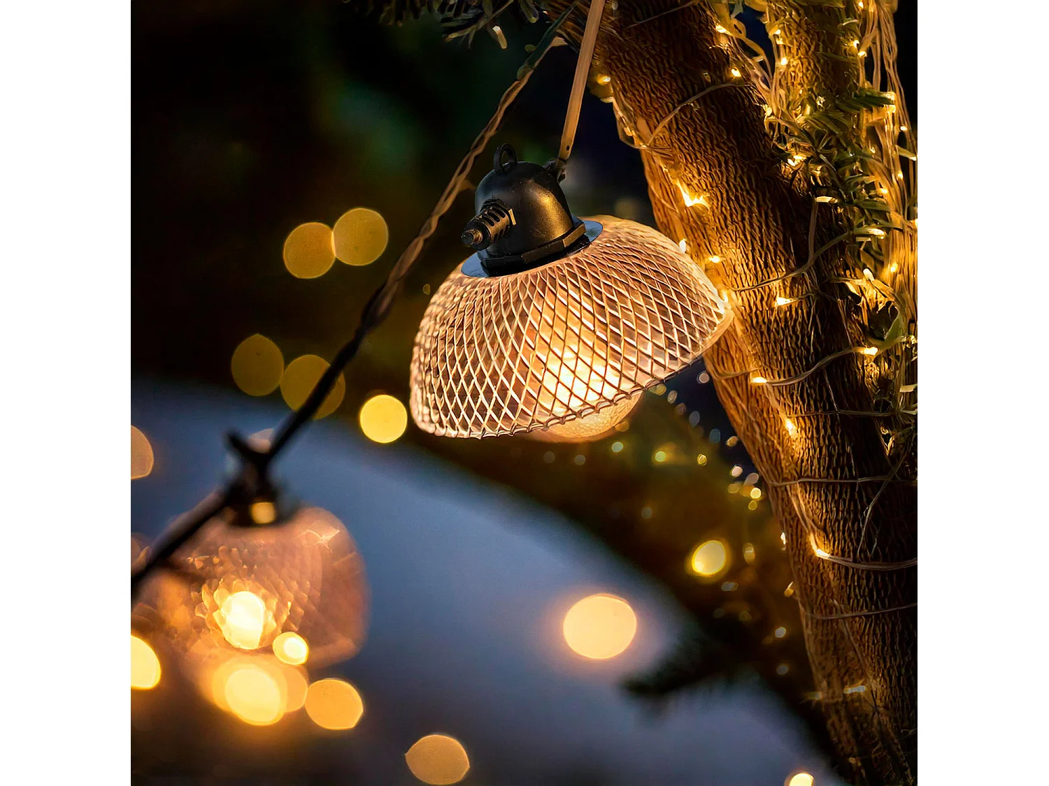 Guirlande Solaire Extérieure d'Ampoules LED Kodos 6.5m 3000K Blanc chaud