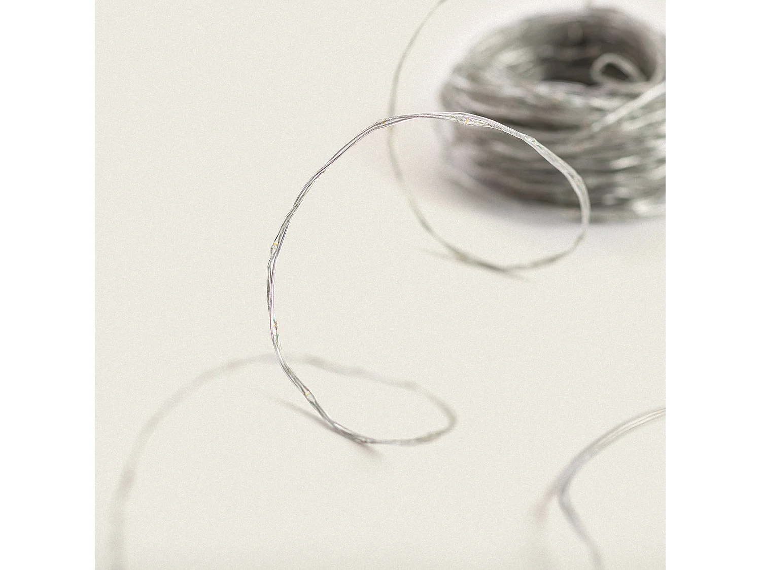 Guirnalda Exterior LED Transparente Blanco Cálido 18m Transparente