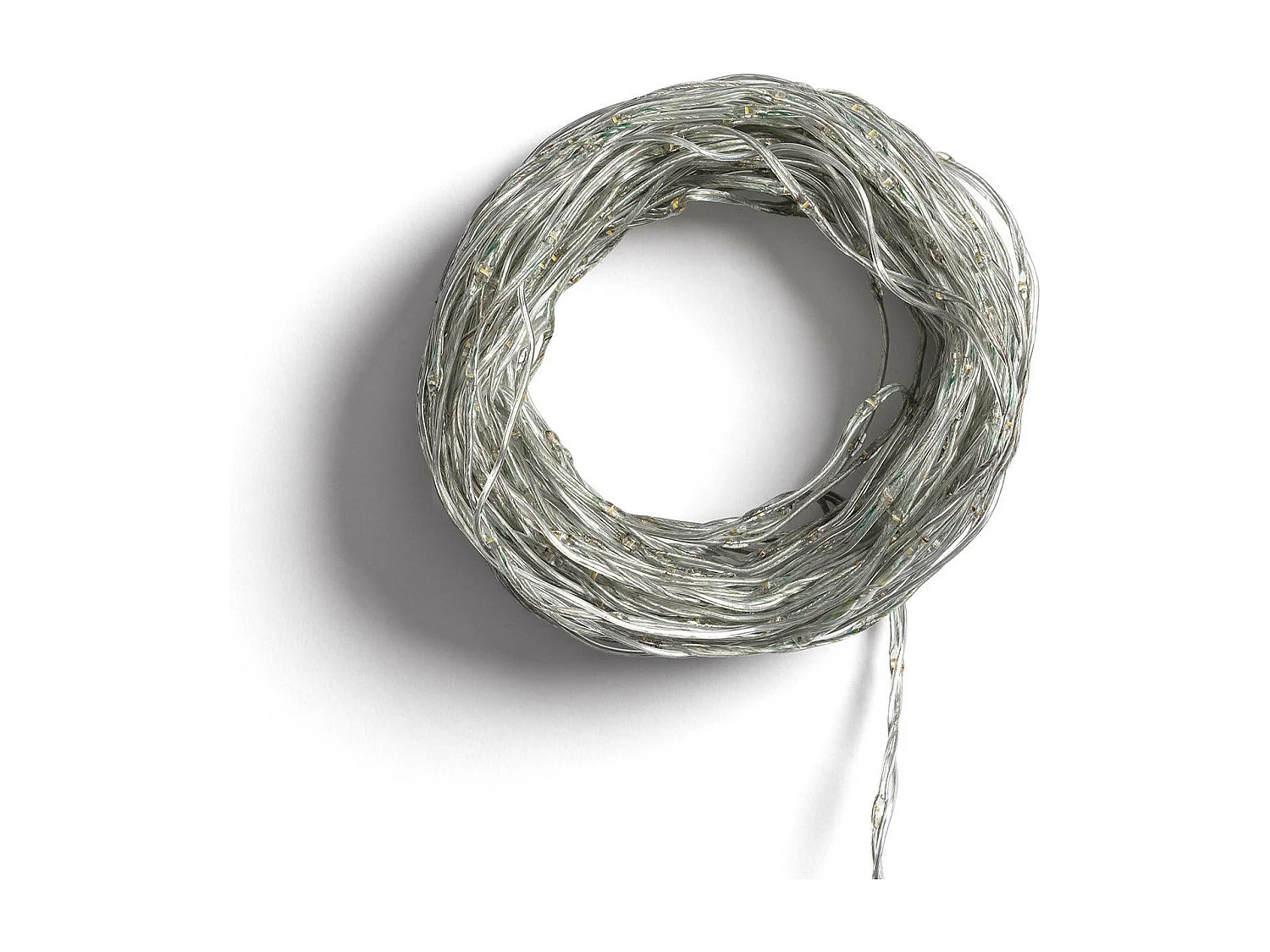 Guirnalda Exterior LED Transparente Blanco Cálido 18m Transparente