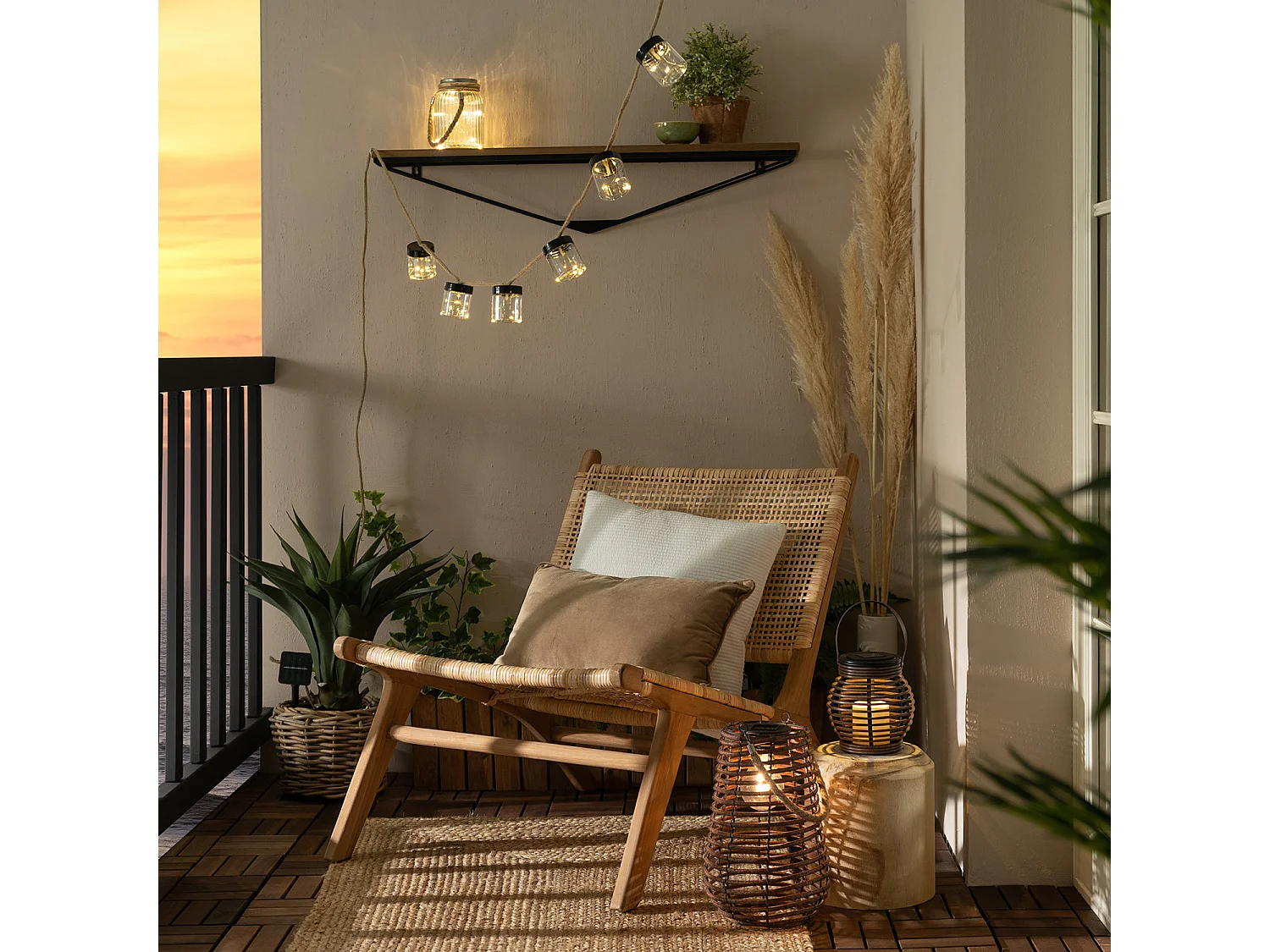 Bocal en Verre LED Portable Solaire Winy 3000K Blanc chaud