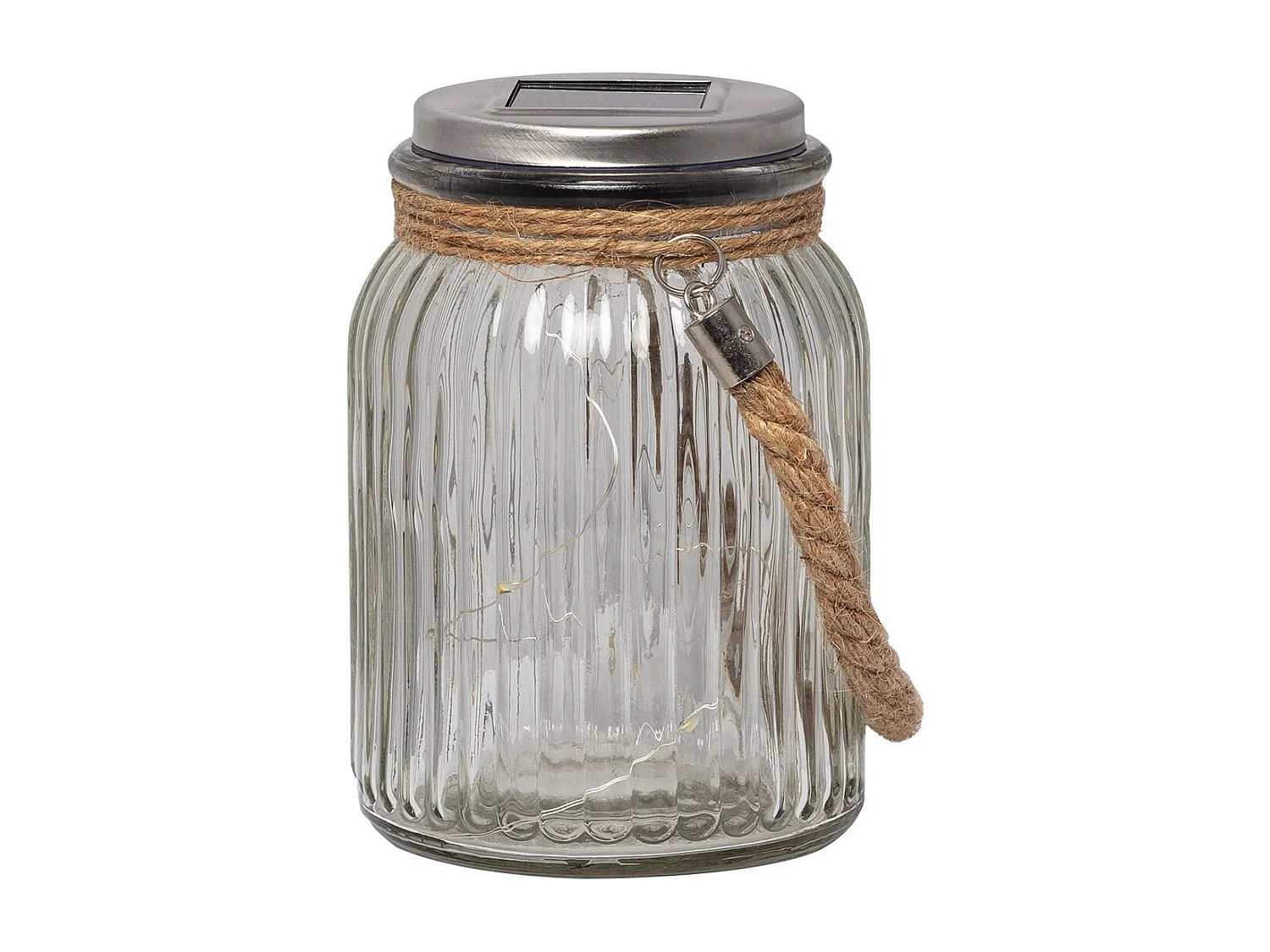 Vaso di Vetro LED Portatile Solare Winy 3000K Bianco Caldo