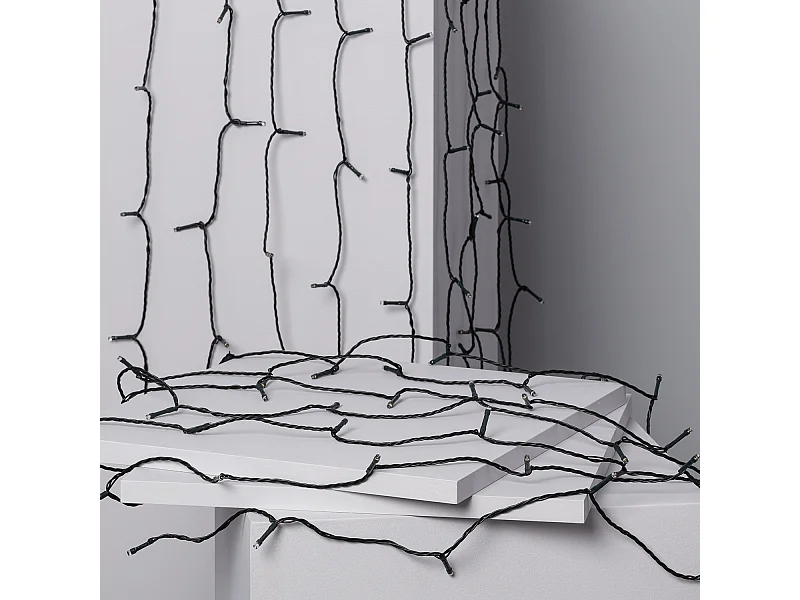 Ghirlanda Solare LED Cavo per Esterni 22m RGB