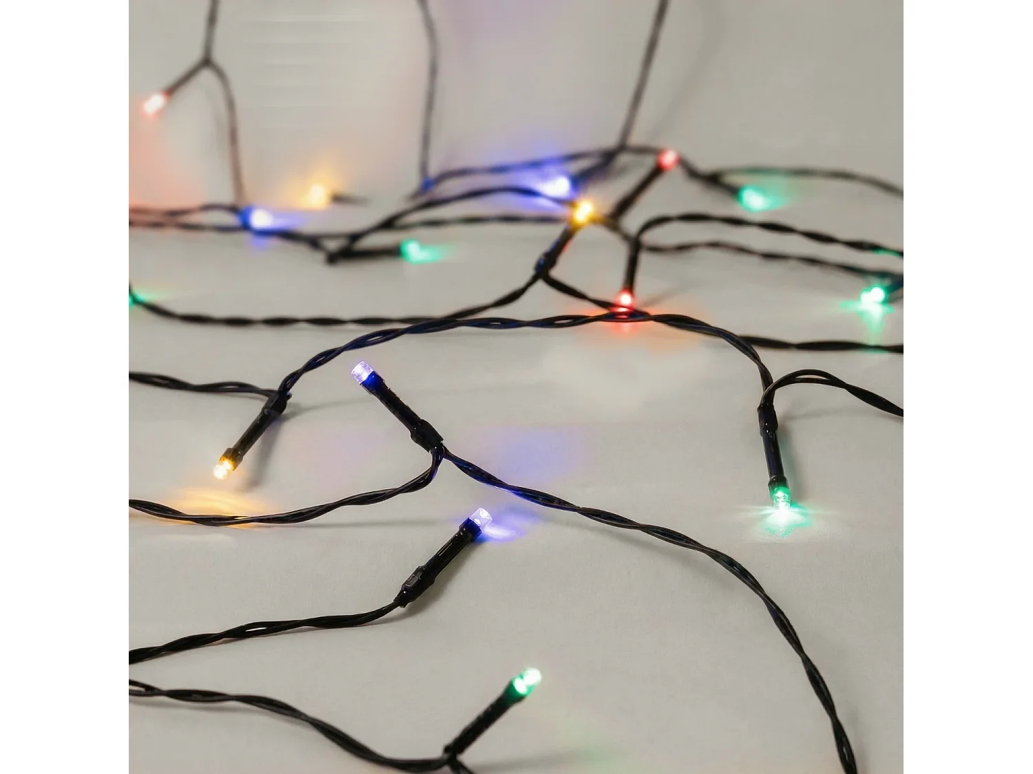 Guirlande LED Extérieure Solaire Câble 22m RGB