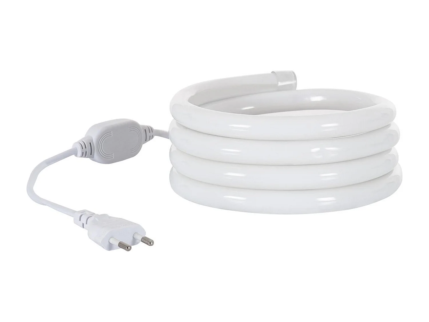 Striscia LED Neon Regolabile 220V Bianco Caldo Circolare 360 9W/m IP67 Taglio 100cm 1 m