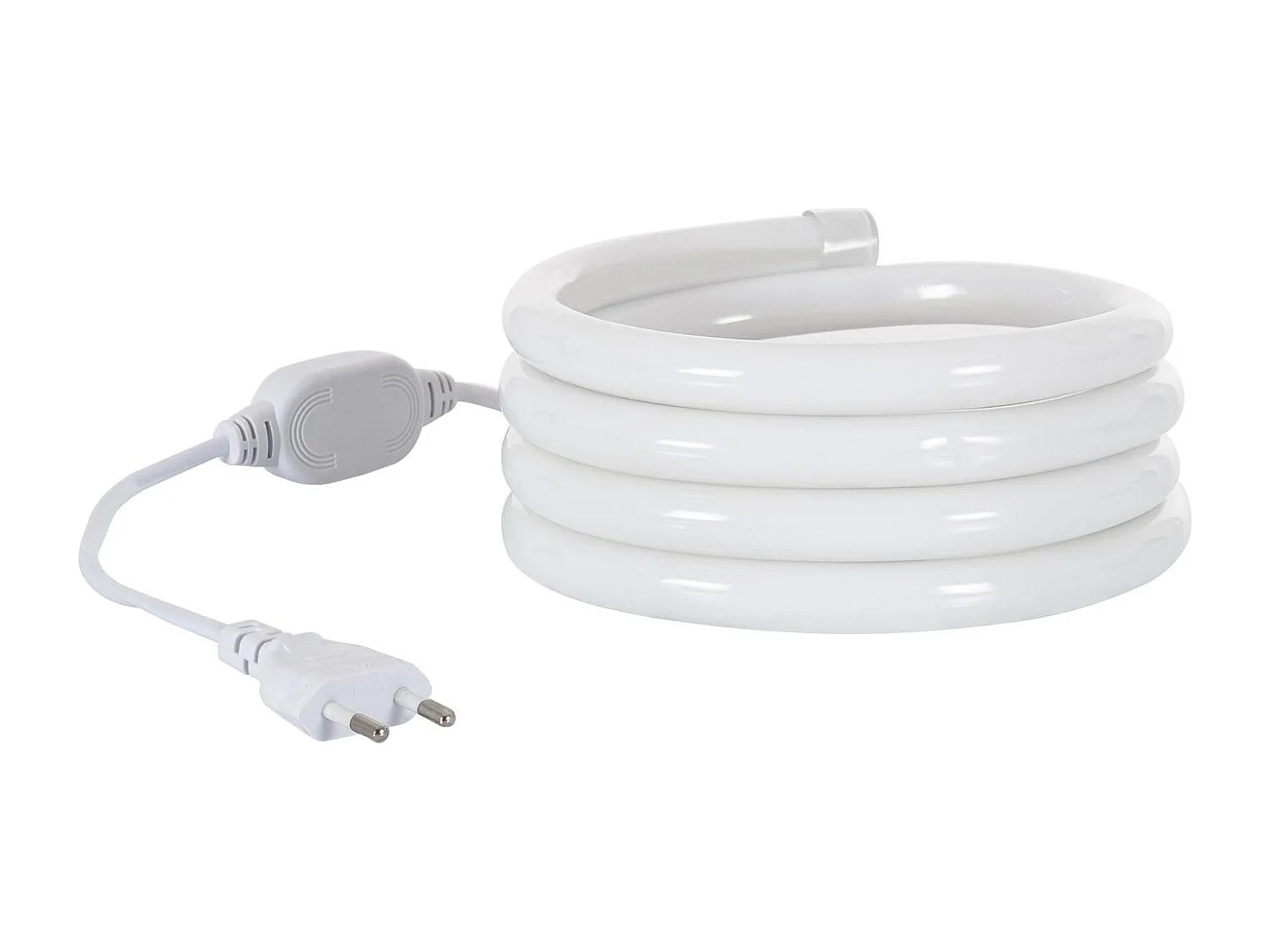 Striscia LED Neon Regolabile 220V Bianco Caldo Circolare 360 9W/m IP67 Taglio 100cm 1 m