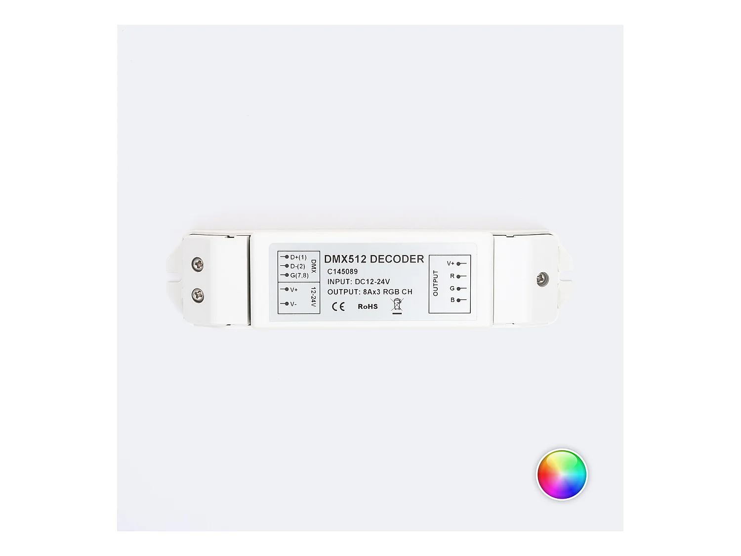 Controlador RGB DMX512 Decoder 3 Canales RGB