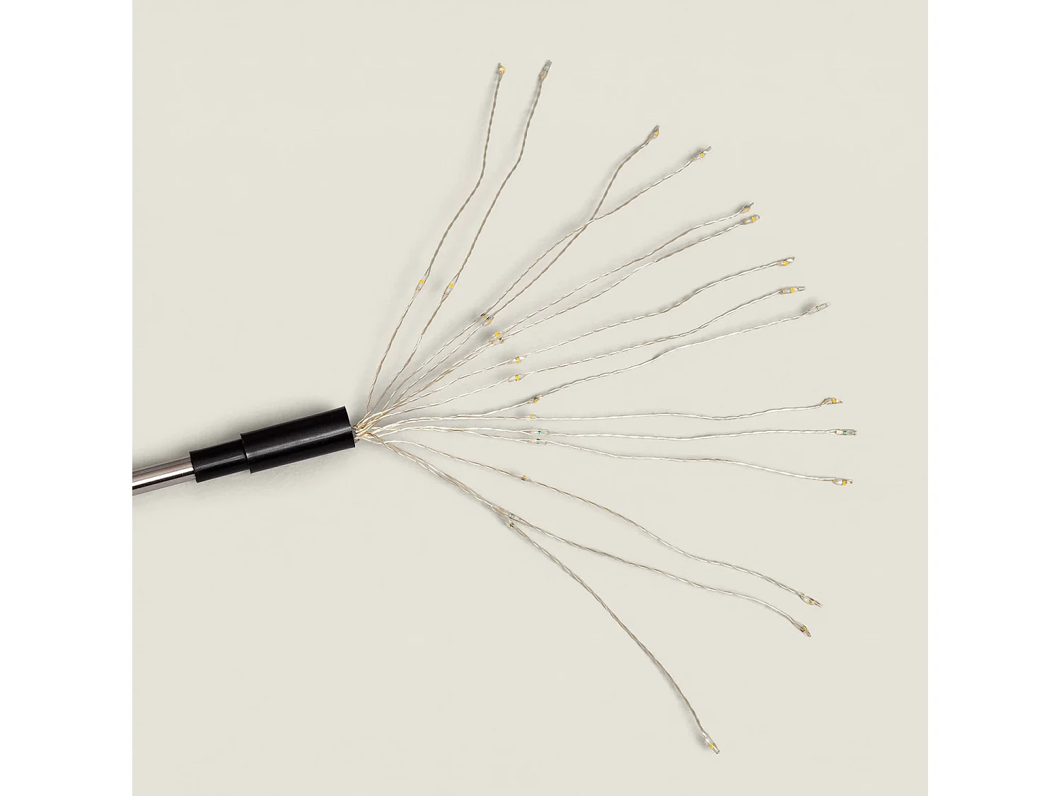 Set de 3 Pinchos LED Exterior Solar Diente de Leon 3000K Blanco Cálido