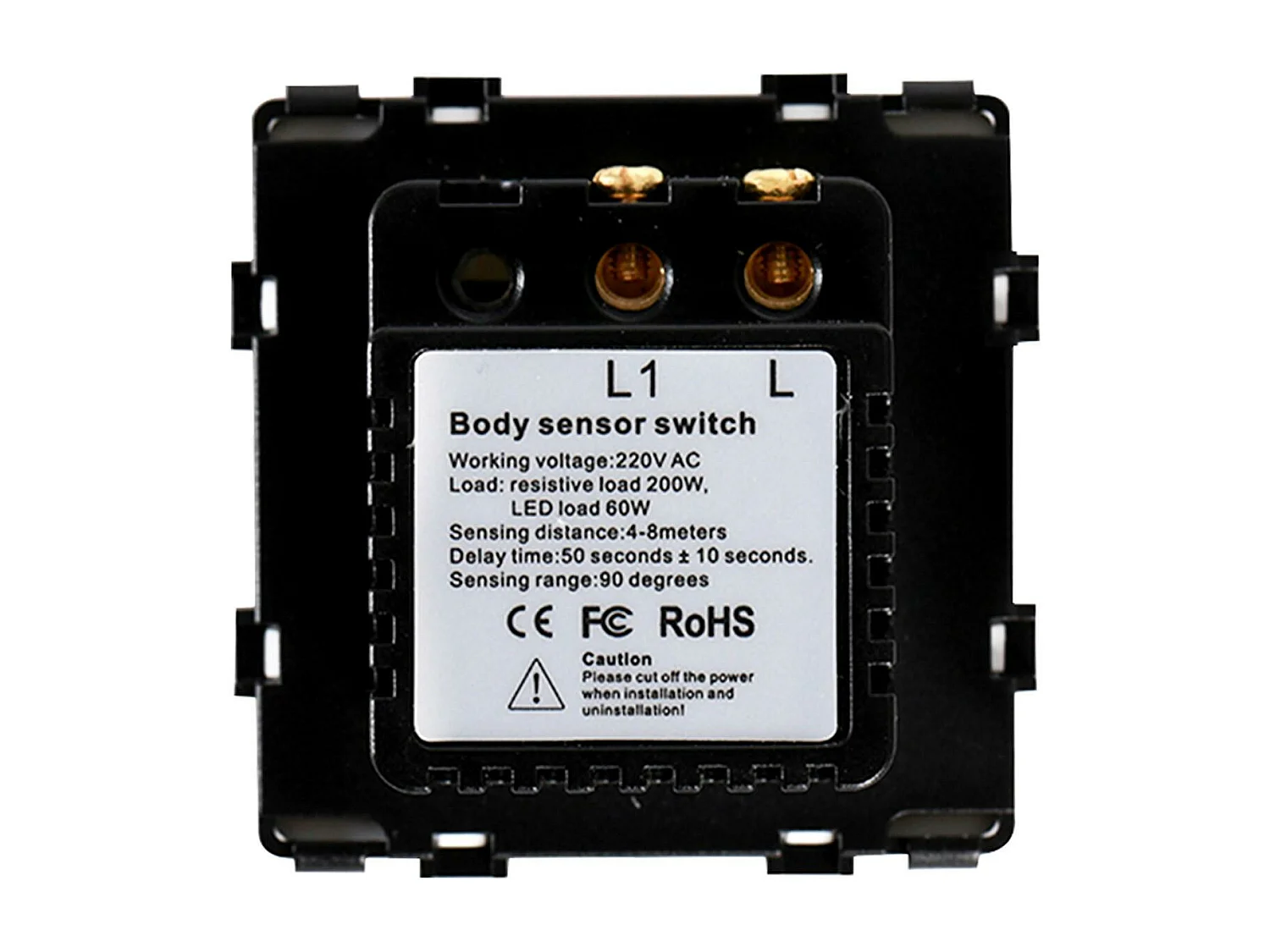 TechBrey Interruptor Detector de Movimiento IR para Mecanismo Modern