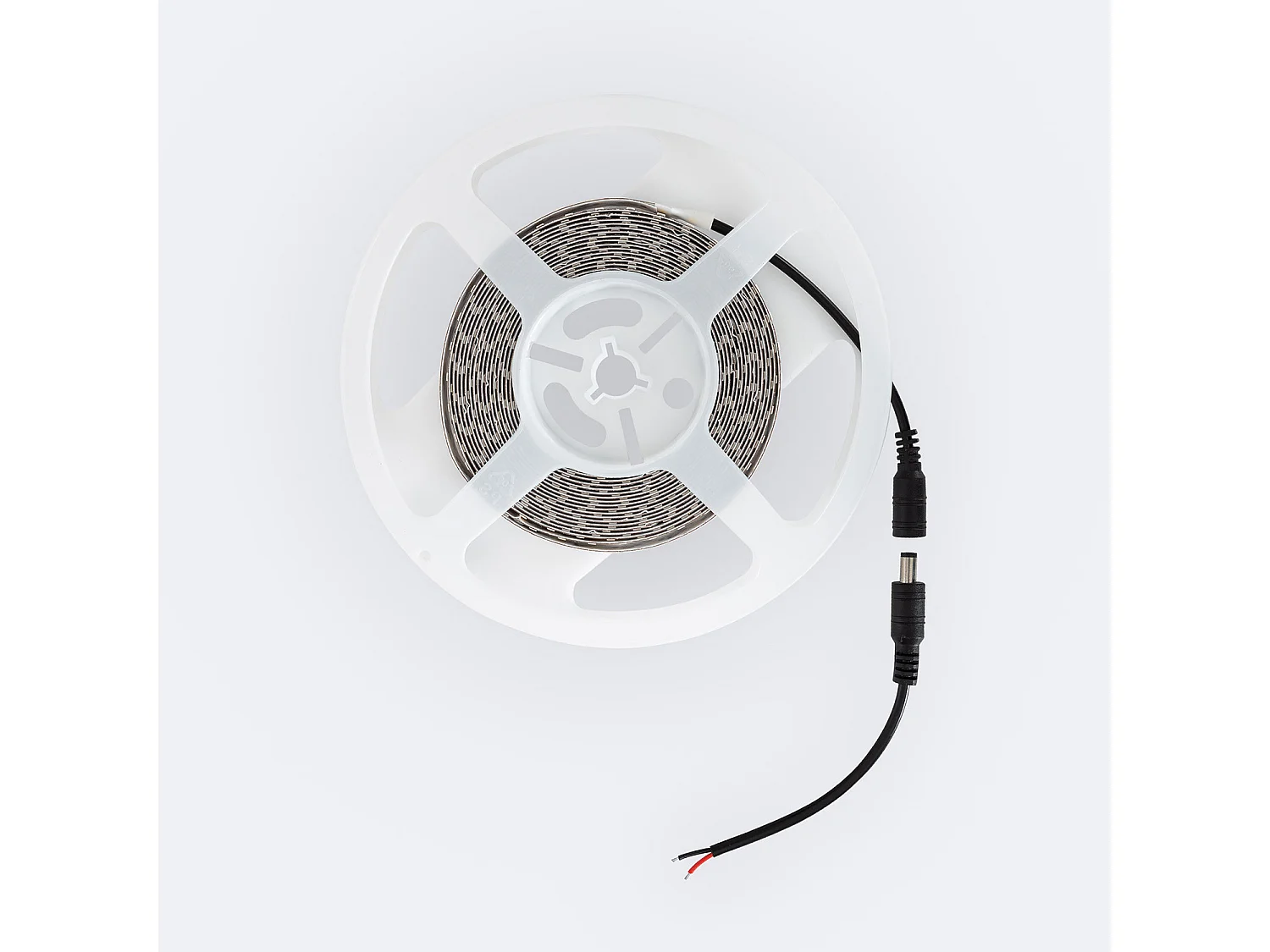 Bobina 5m Striscia LED Doppia 12V SMD 204 LED/m 17.5W/m 1700lm/m Larga 14mm IP20 Taglio 3cm 1800K Super Caldo