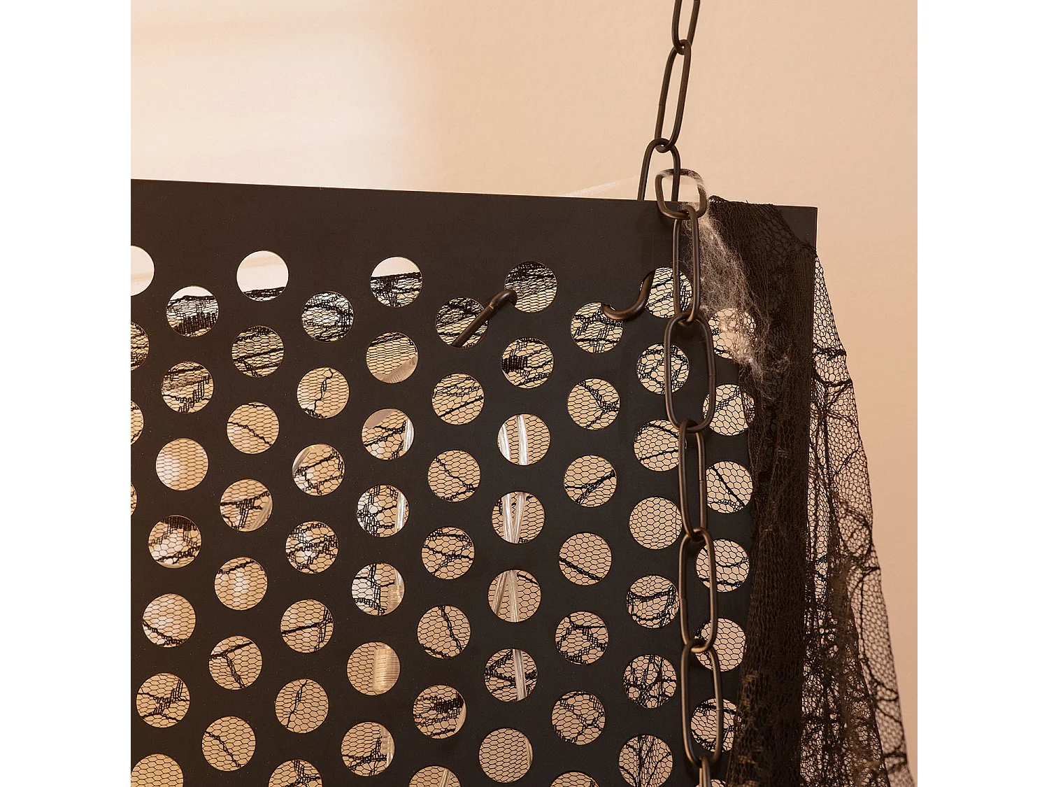 Grille en Métal pour Lettres Néon LED Noir