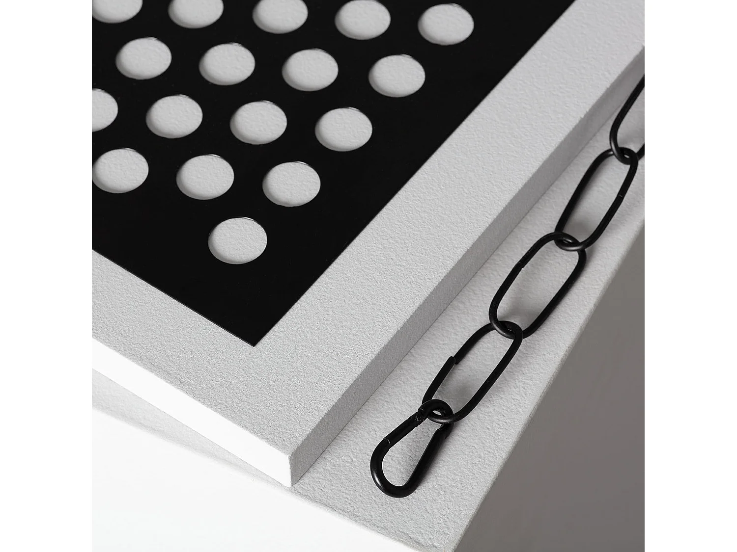 Grille en Métal pour Lettres Néon LED Noir