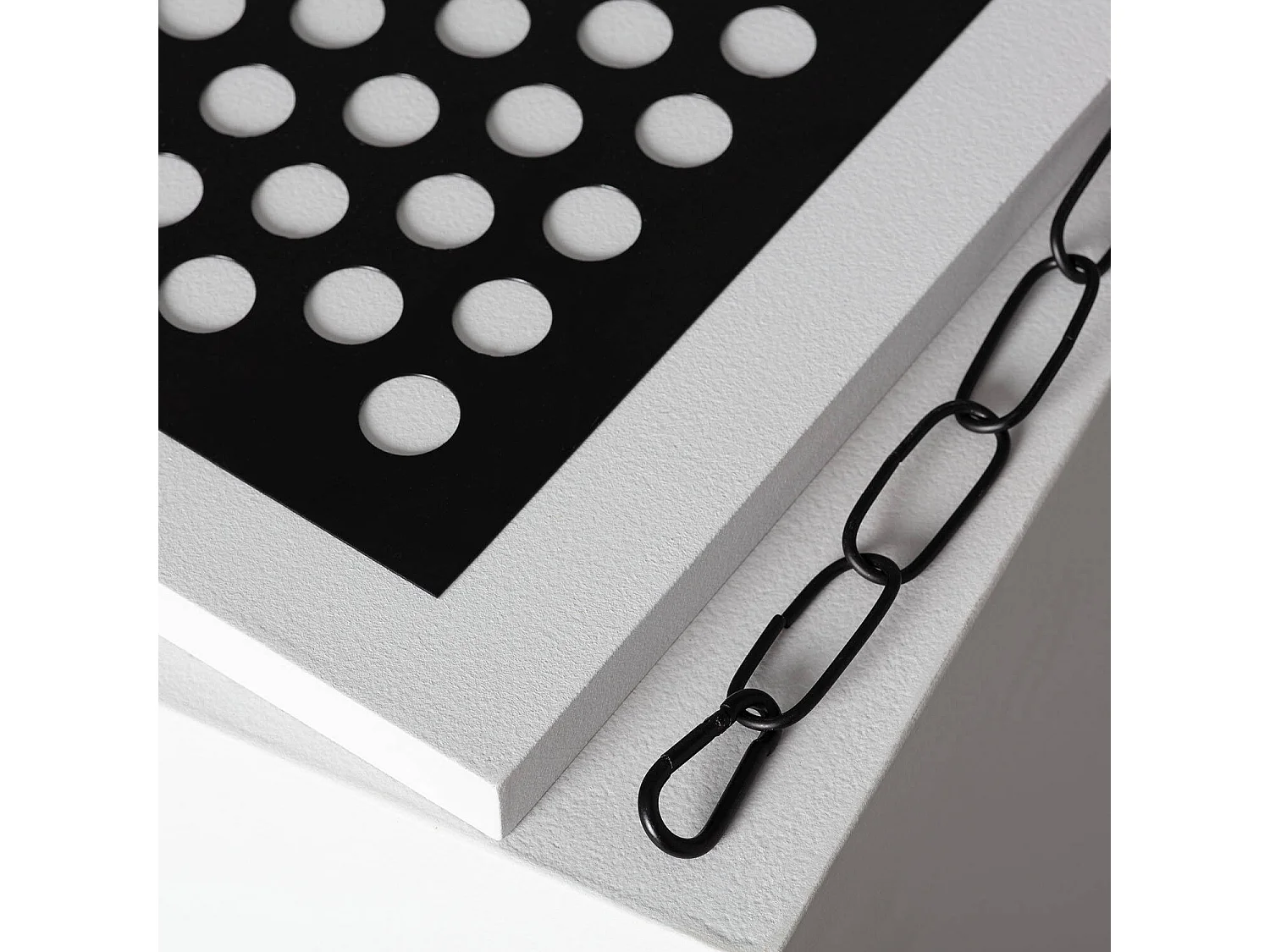 Grille en Métal pour Lettres Néon LED Noir