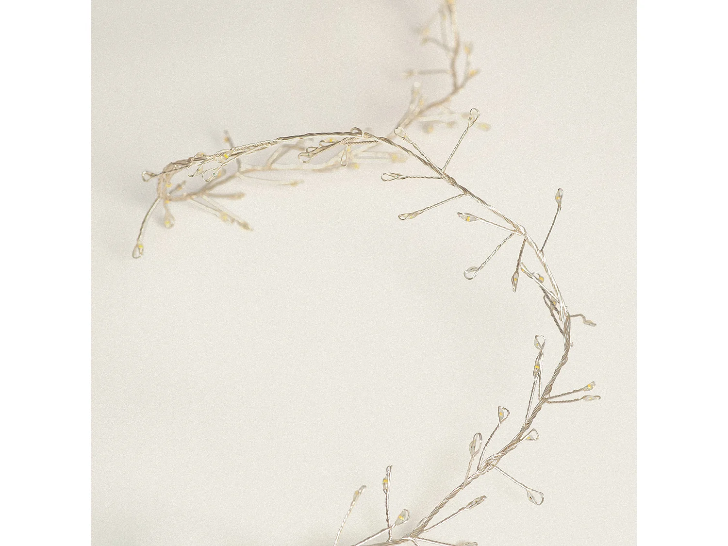 Guirlande LED Extérieure Alambre Chrome 9.6m Racimo Blanc chaud 2700K