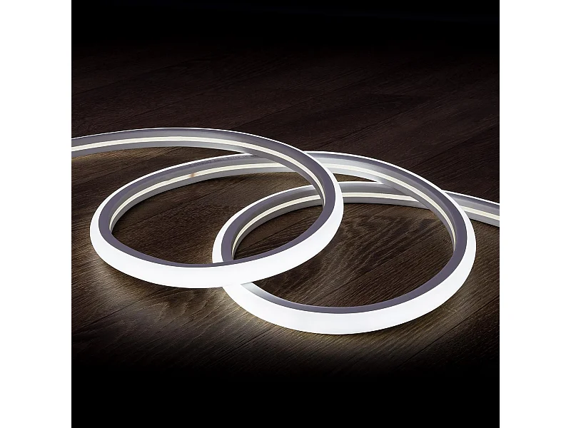 Tira LED Neón Regulable 220V Blanco Frío Semicircular 180 7.5W/m Corte 100cm IP67 a Medida 50 m