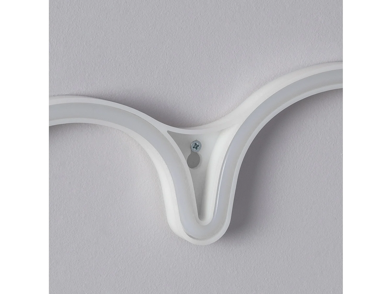 Neon LED Heart con Batteria Rosa