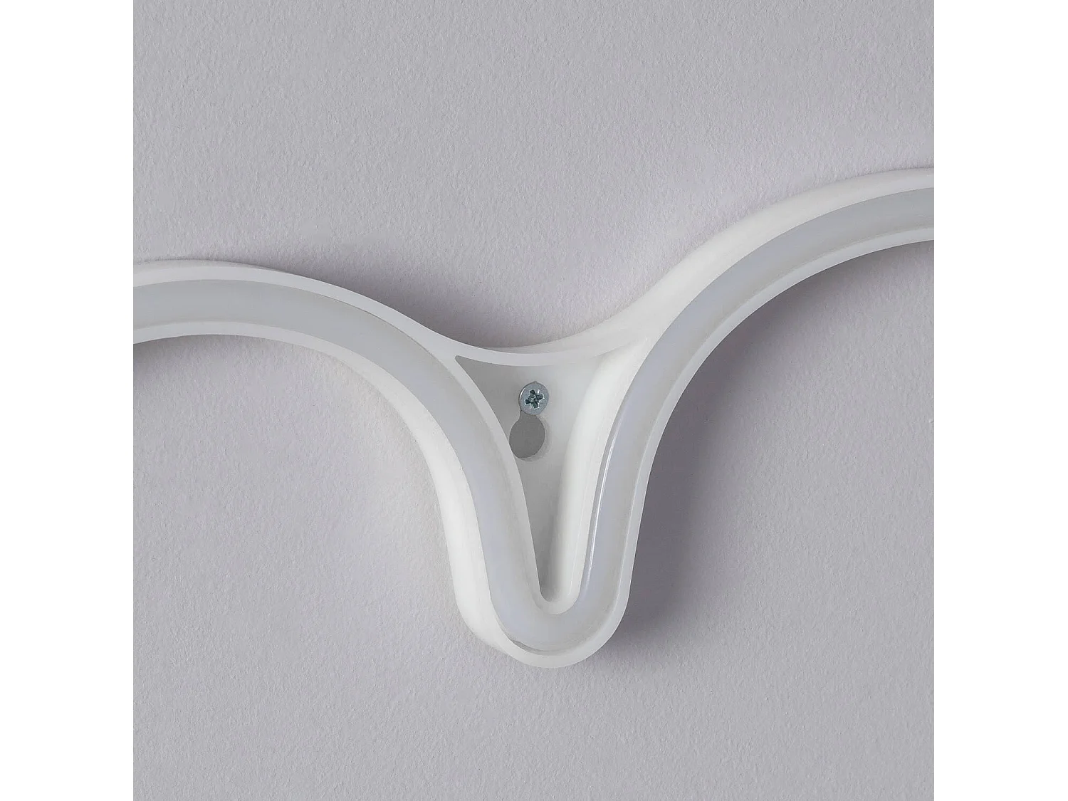 Neon LED Heart con Batteria Rosa