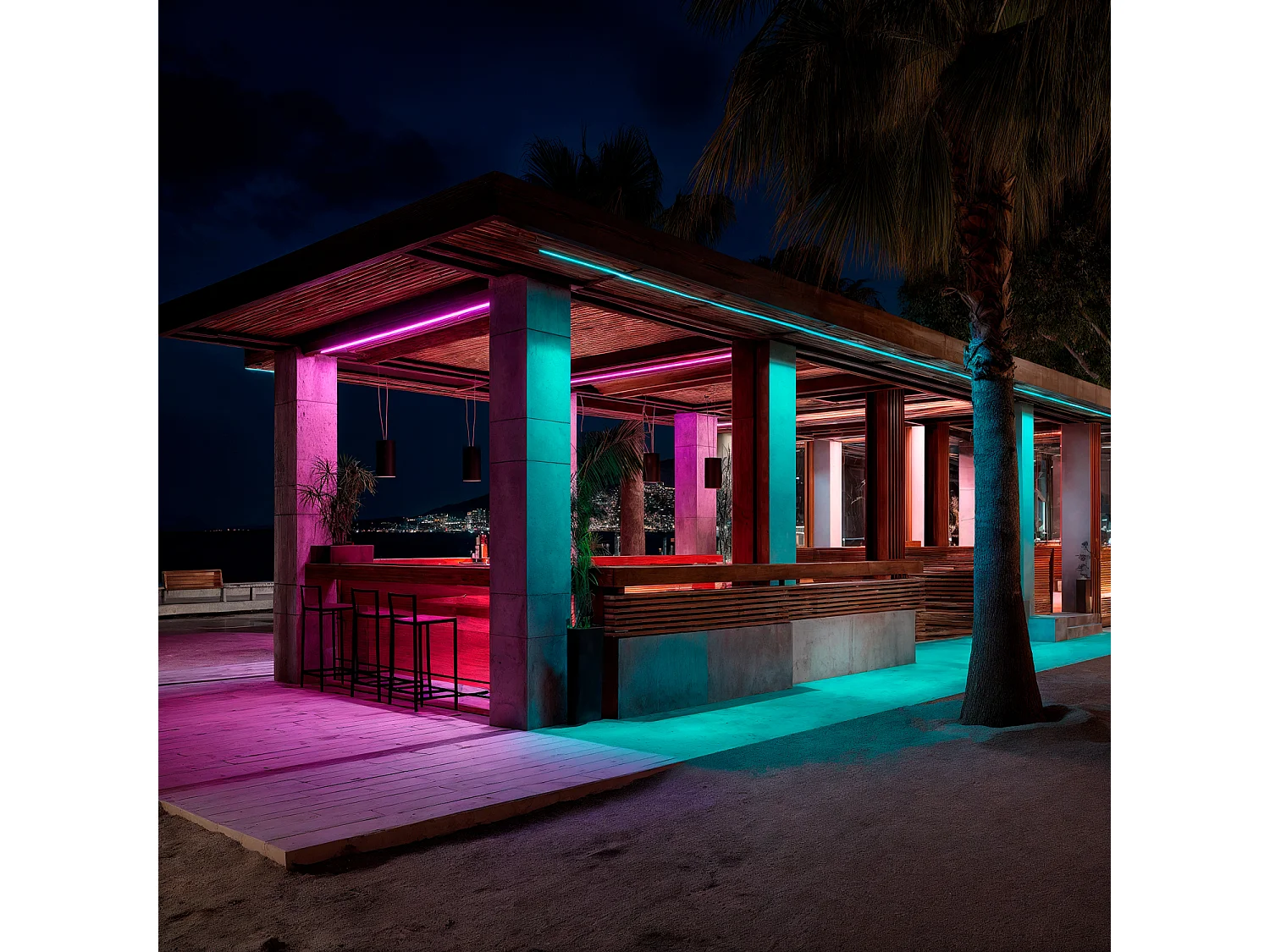 Tira LED 24V RGBW SMD 60LED/m 5m 12W/m Ancho 12mm Corte 10cm IP65 RGBW