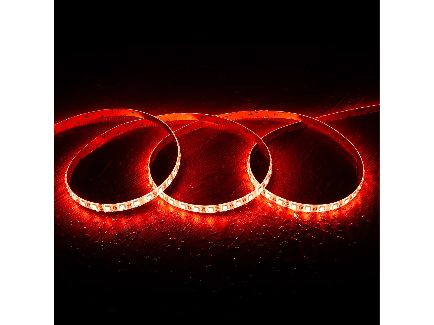 Ruban LED 24V RGBW SMD 60LED/m 5m 12W/m Largeur 12mm Coupe 10cm IP65 RGBW
