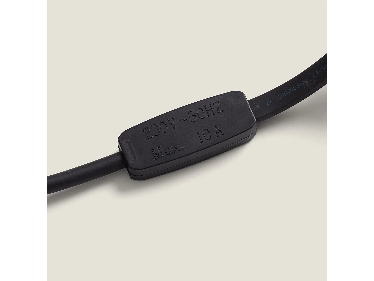 Cavo Elettrico Piatto per Ghirlande da Esterno IP44 con Portalampada E27 Personalizzato Nero 15 m