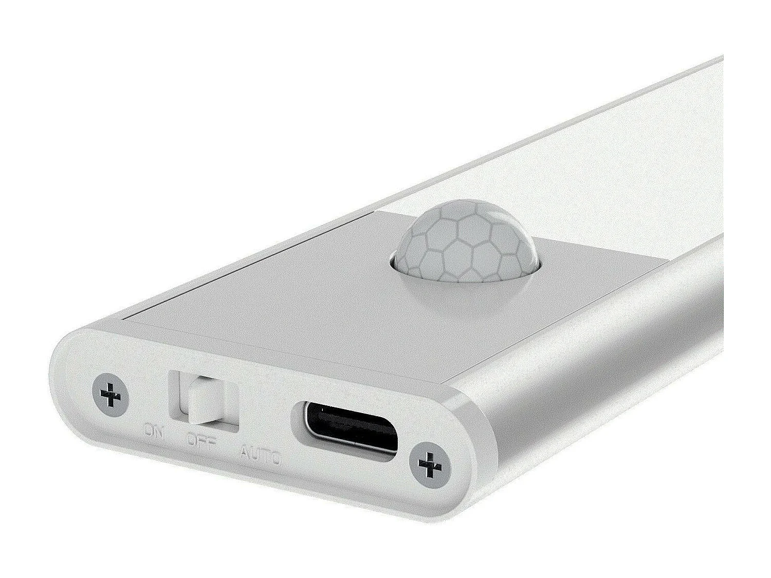 Barre LED 40cm avec Détecteur de Mouvement et Batterie Rechargeable USB C Blanc neutre  4000K