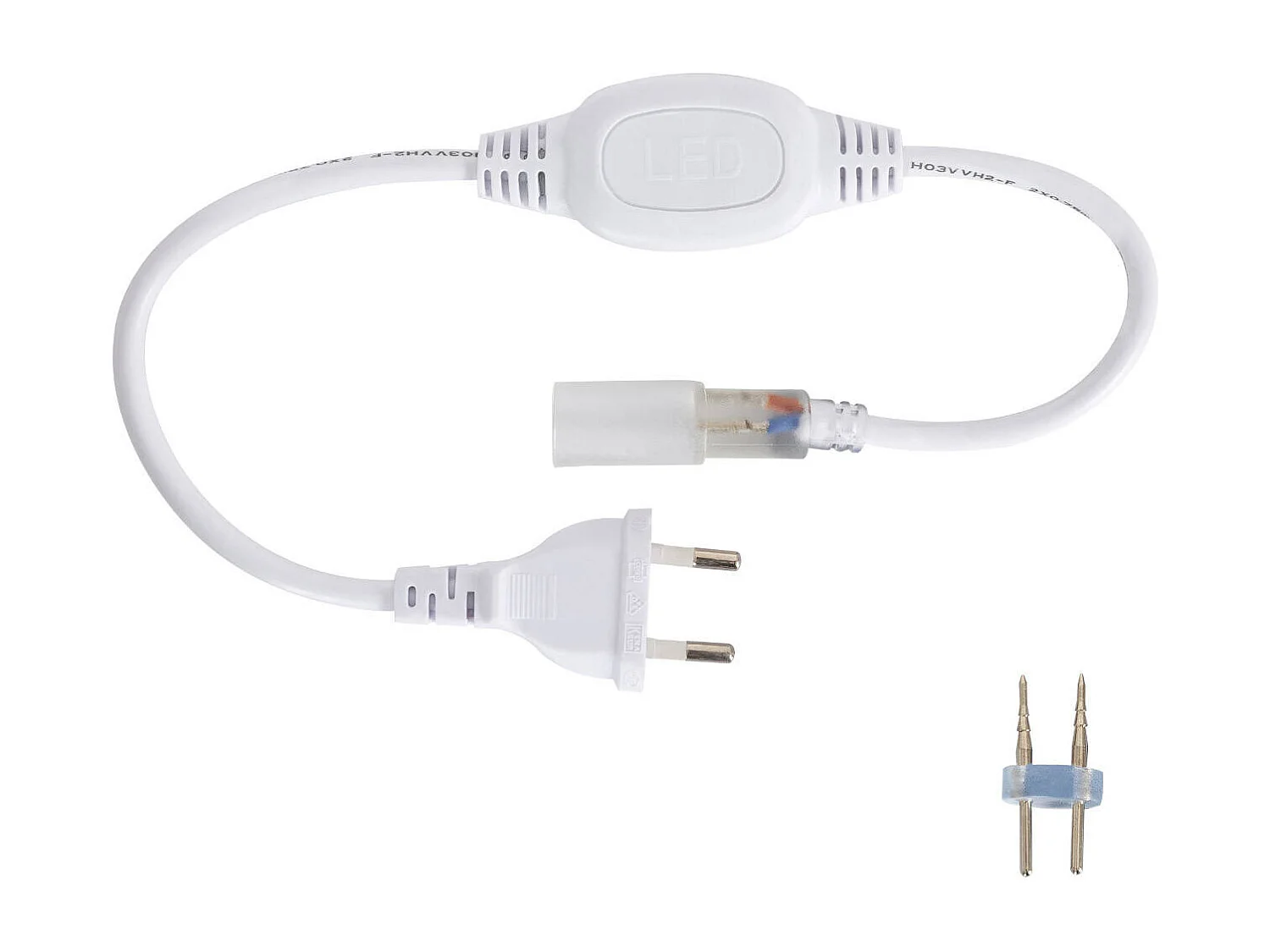 Striscia LED Neon Regolabile 220V Blu Circolare 360 9W/m IP67 Taglio 100cm 15 m