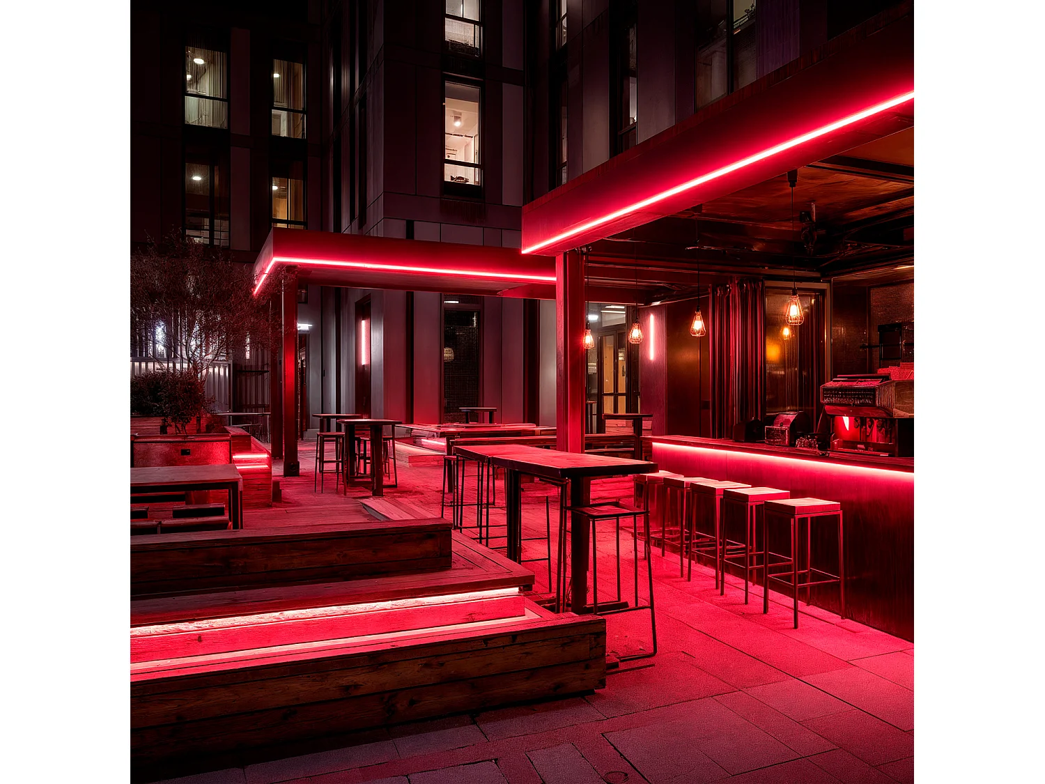 Tira LED Neón Regulable 220V BOBINA 50m Rojo Semicircular 180 7.5W/m Corte 100cm IP67 Rojo