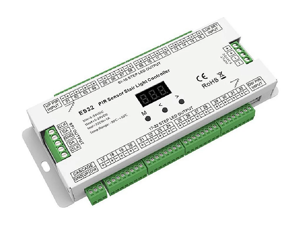 Contrôleur Suivez vos Pas pour Escalier avec Capteur PIR  Blanc