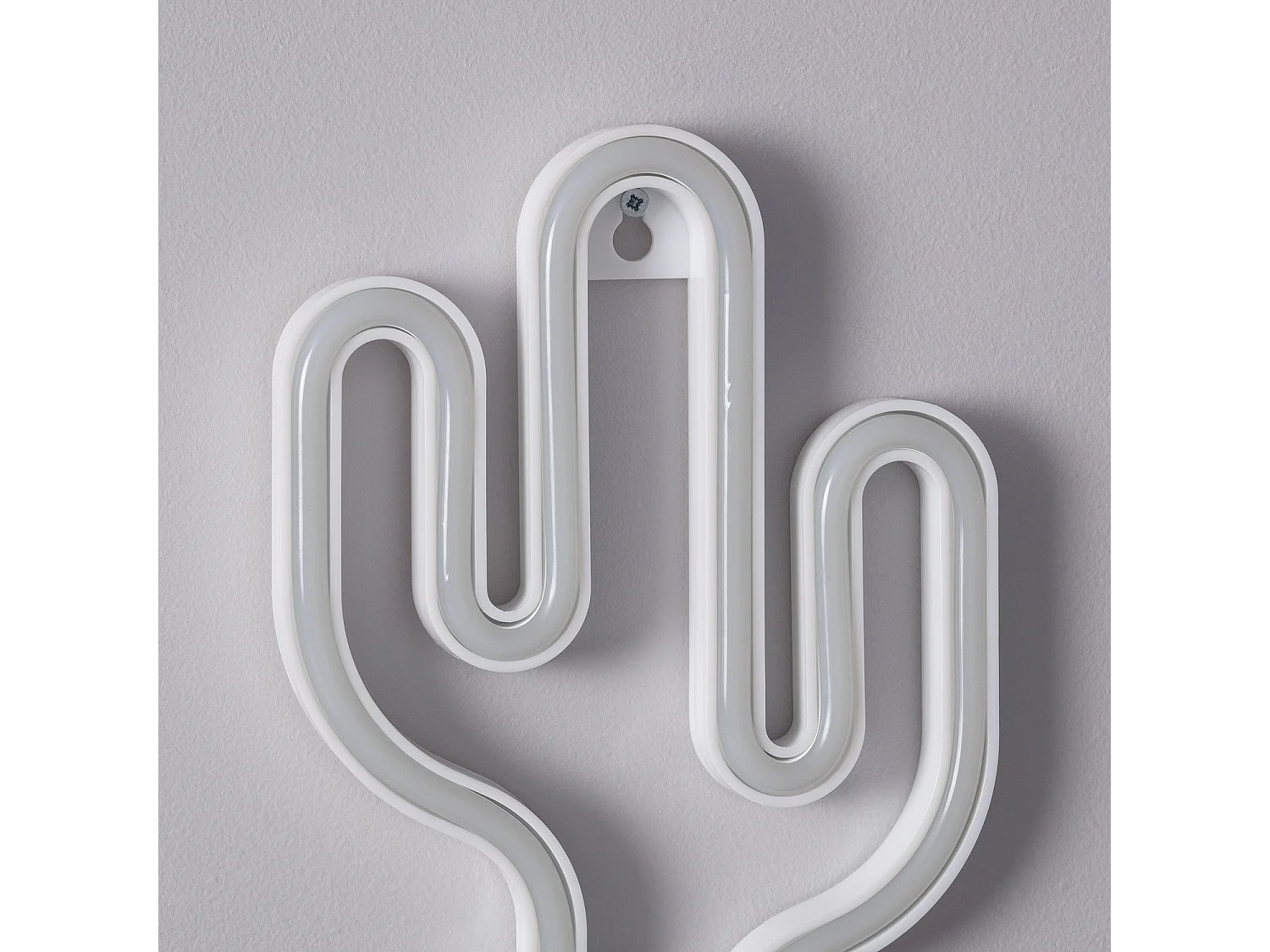 Neón LED Cactus con Batería Verde