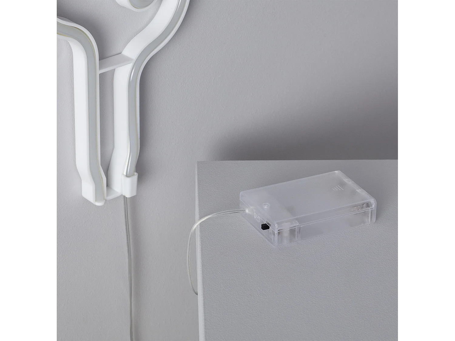 Neón LED Cactus con Batería Verde